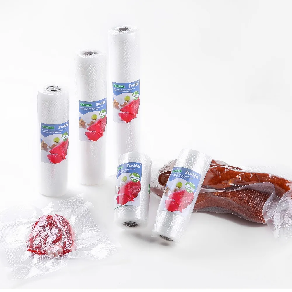 Iwife вакуумная пищевая герметичный мешок Vakum Seal упаковочная машина вакуумная упаковка пленка упаковщик рулон 12+ 15+ 25+ 28 4 рулона/лот дропшиппинг
