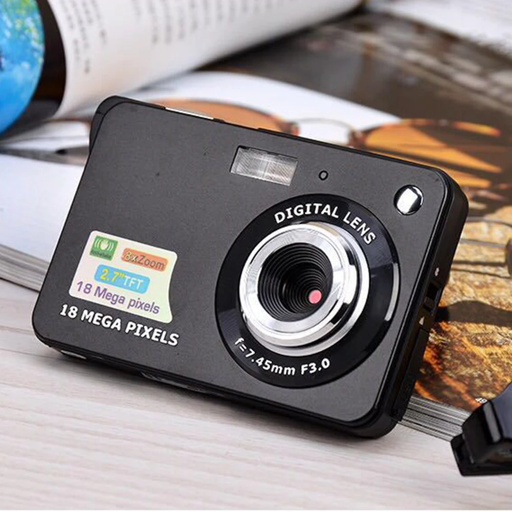 Новая 2 7 дюймовая цифровая камера TFT HD экран 18.0MP CMOS 3.0MP видеокамера DOM668|Компактные
