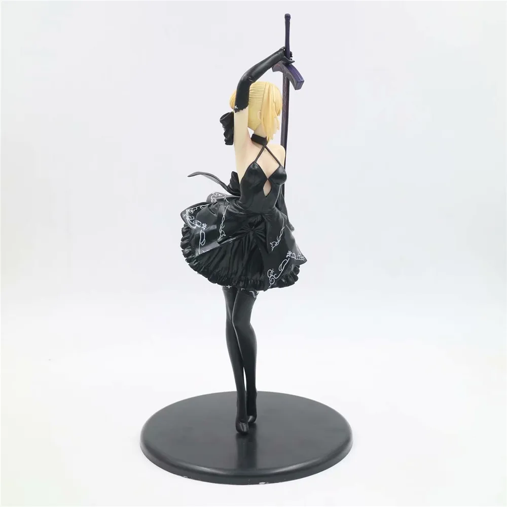 Черное платье Fate/Keep Night Saber элегантные Игрушки для девочек из ПВХ фигурки