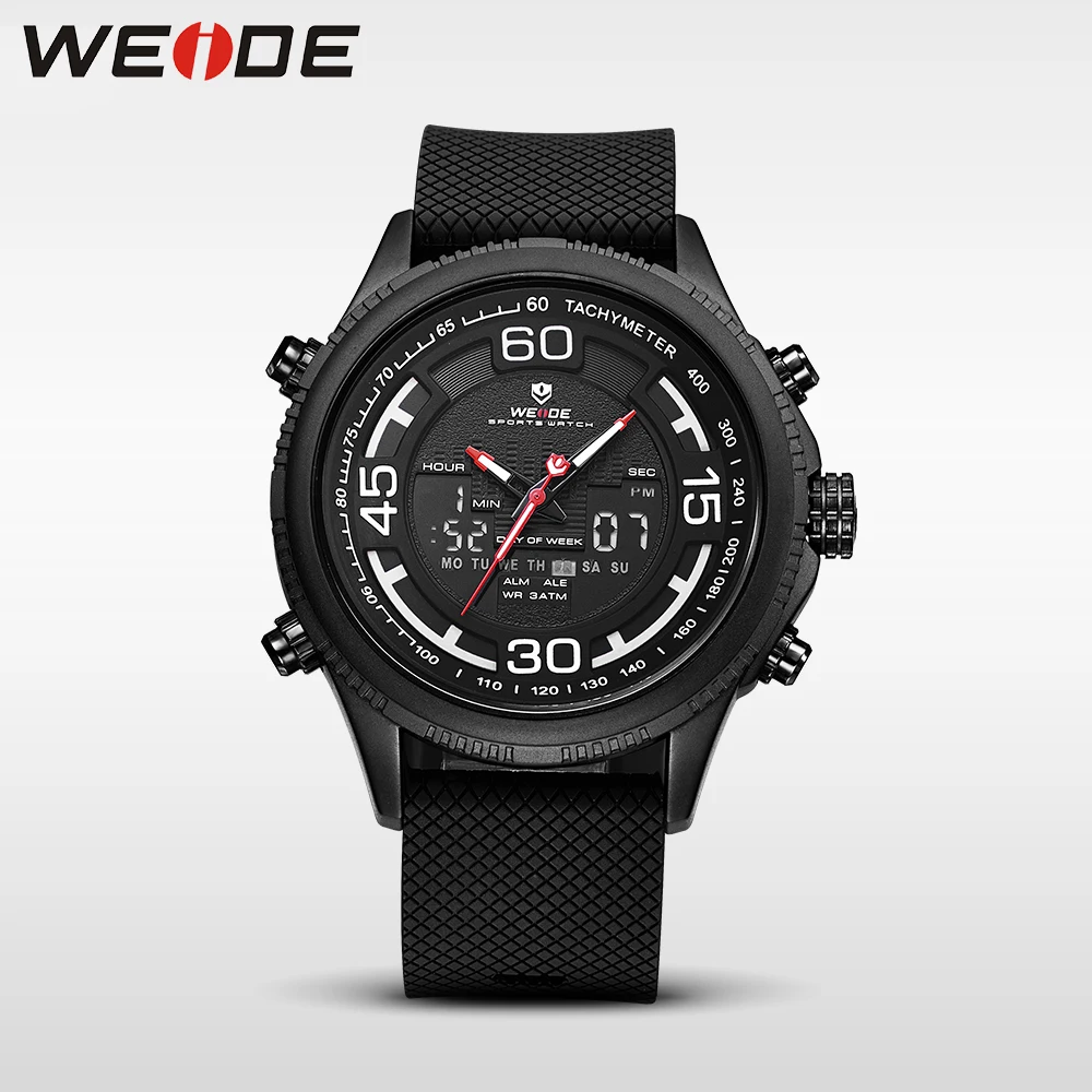 WEIDE 6306 luxury genuine sport LCD watch Silicone quartz watches water resistant analog watch digital clock business men watch WEIDE 6306 luxury genuine sport LCD watch Silicone quartz watches water resistant analog watch digital clock business men watch