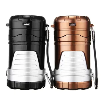 

6 LED Solar + DC Charging Portable Led Lights Rechargeable Camping Lantern Outdoor Hiking Tent Lamp LED Flashlight Torch