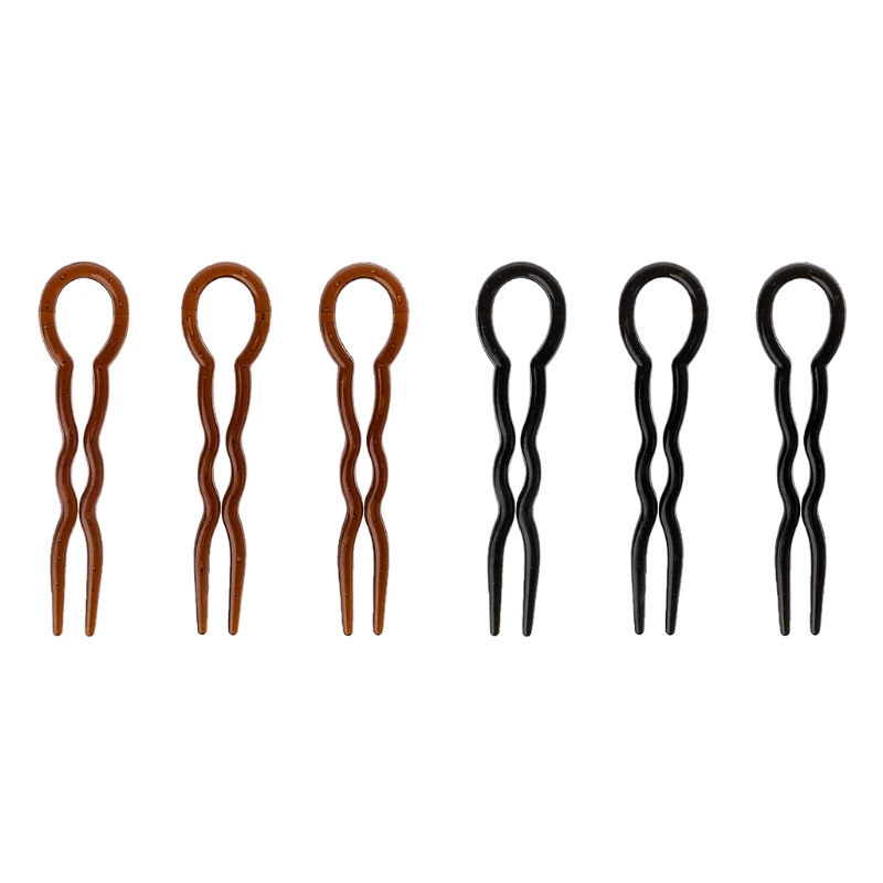 1 Set 3pcs Fork Tools Braid Hairstyle Hair U Shape Clips Pin Accessories New Design | Красота и здоровье