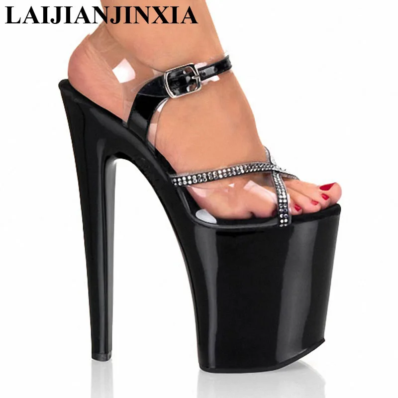 LAIJIANJINXIA sandals high HEEL 20cm stiletto heel with 9cm platform