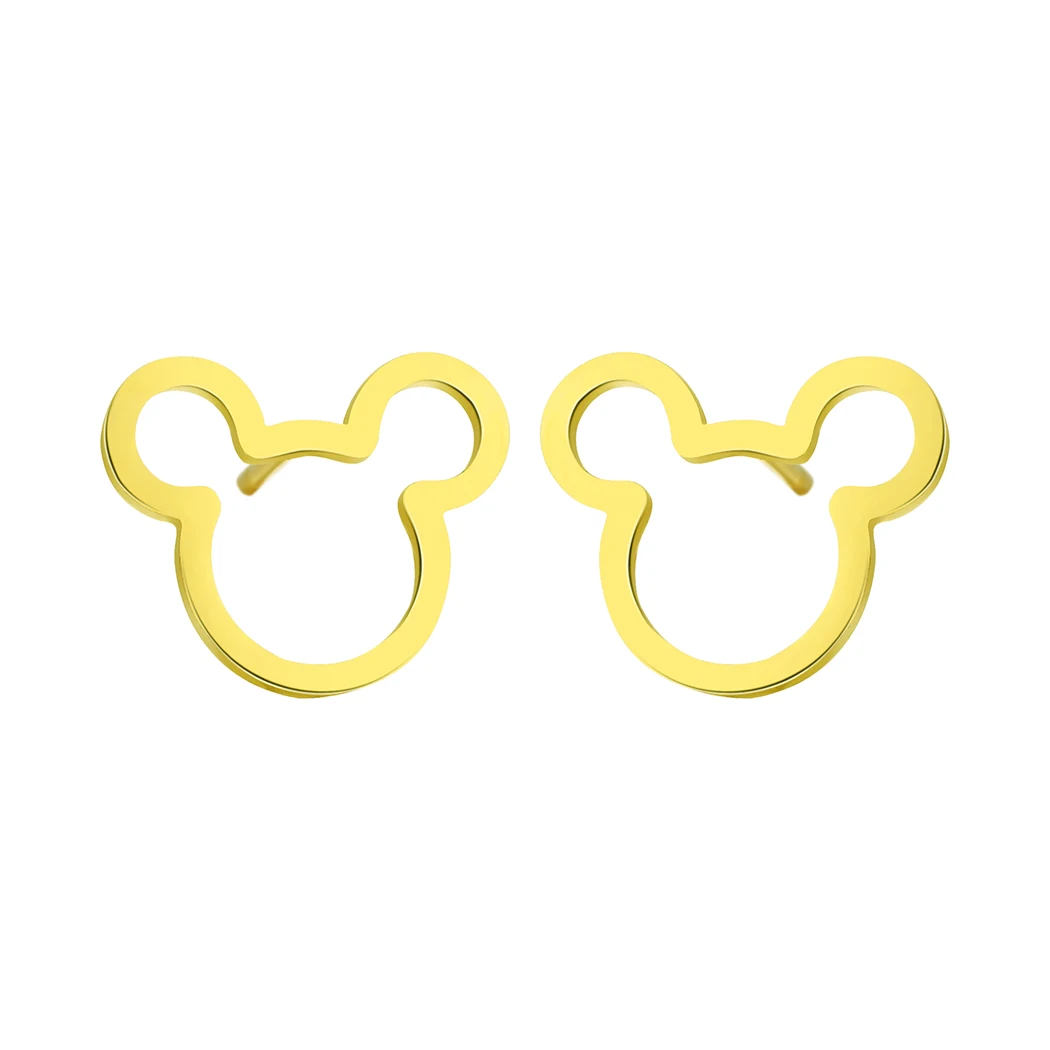 style7 Disney Микки Маус Ювелирные наборы для женщин и детей подарок на день рождения Золотой мультфильм милые серьги ребенок Дональд Дак ожерелье набор - Окраска металла: style7