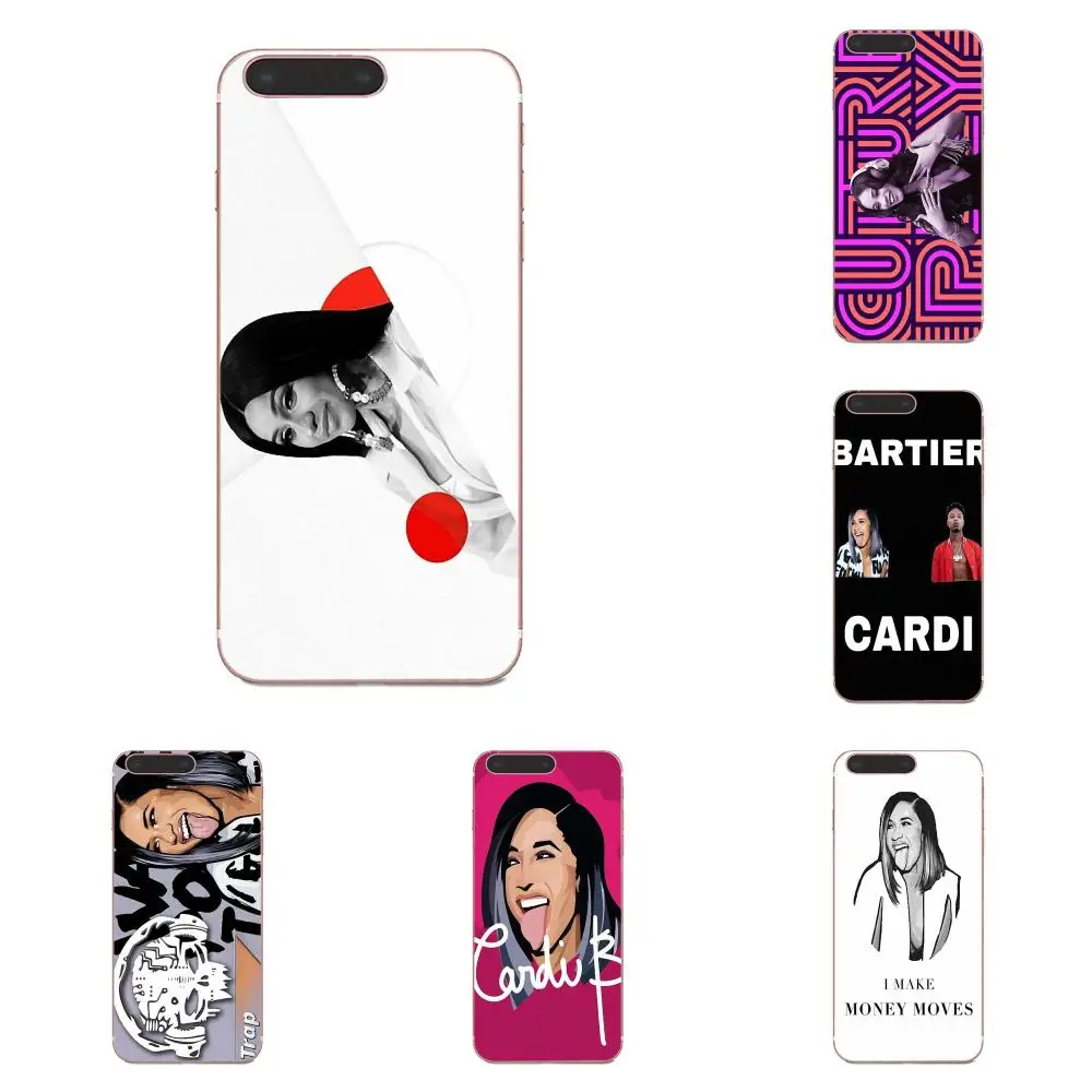 Мягкие термополиуретановые Чехлы для мобильных телефонов Funny Girl Cardi B Galaxy Alpha Core Note