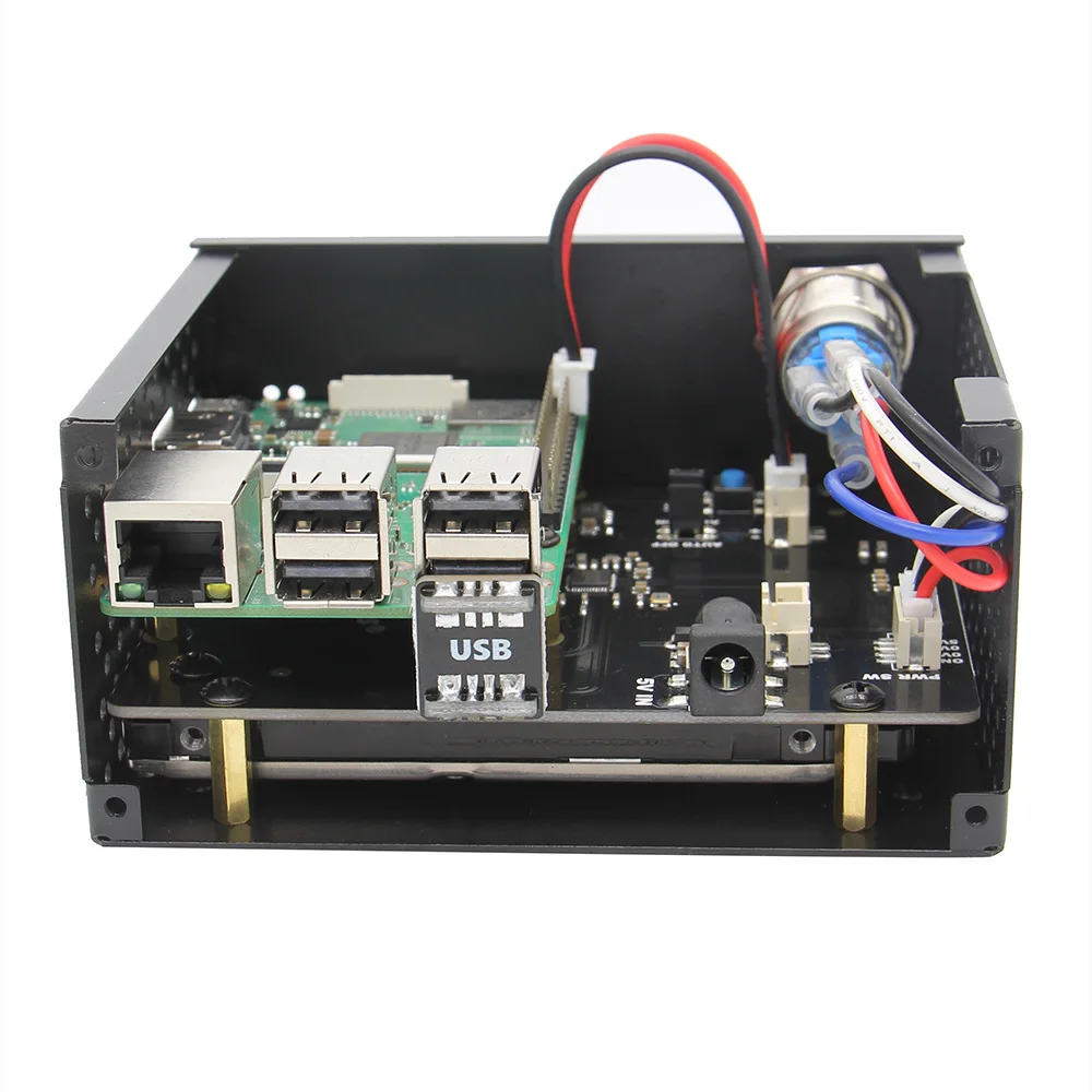  Raspberry Pi X820 V3.0 SSD y placa de almacenamiento SATA HDD caja/carcasa metálica a juego + inter