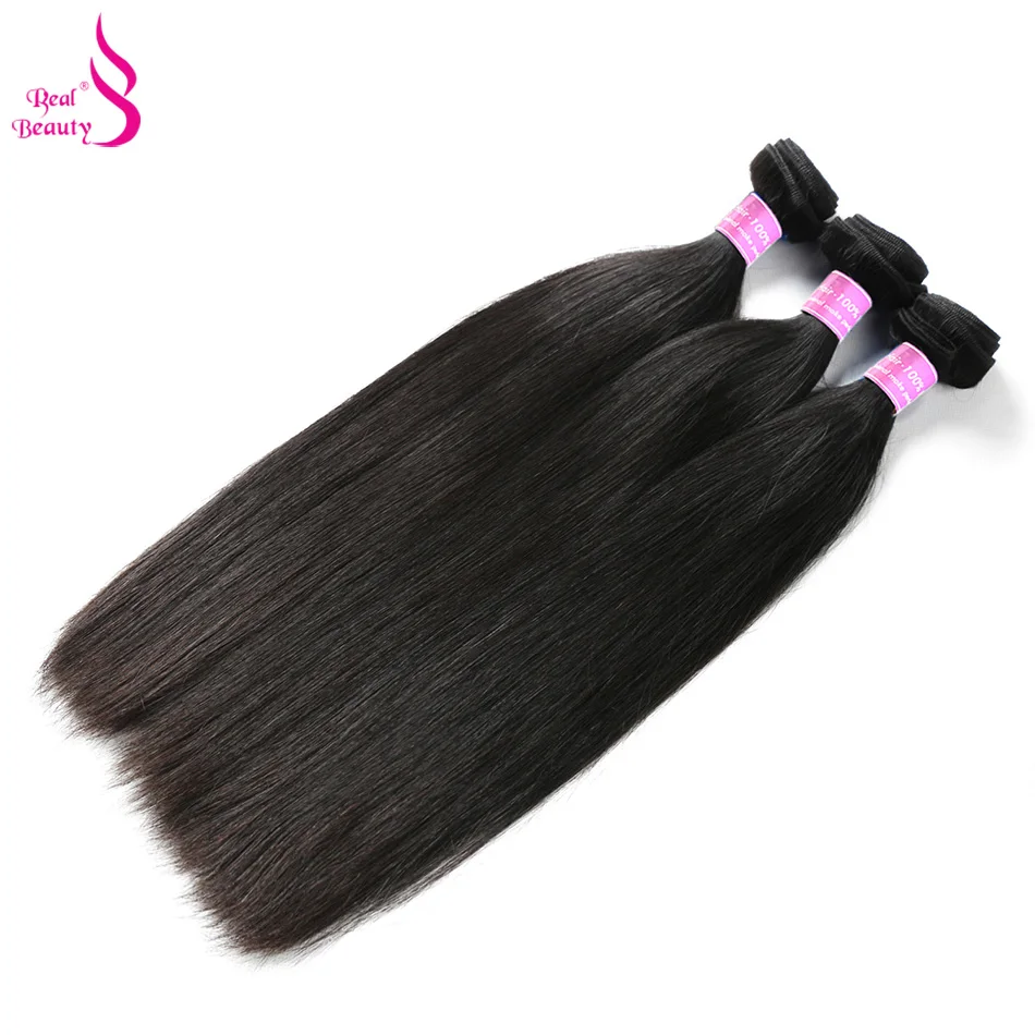 3 Bundles Straight Human Hair Bundles 8-30 Brazilian Hair Weave Bundles Natural Color Real Beauty Remy Hair (1)
