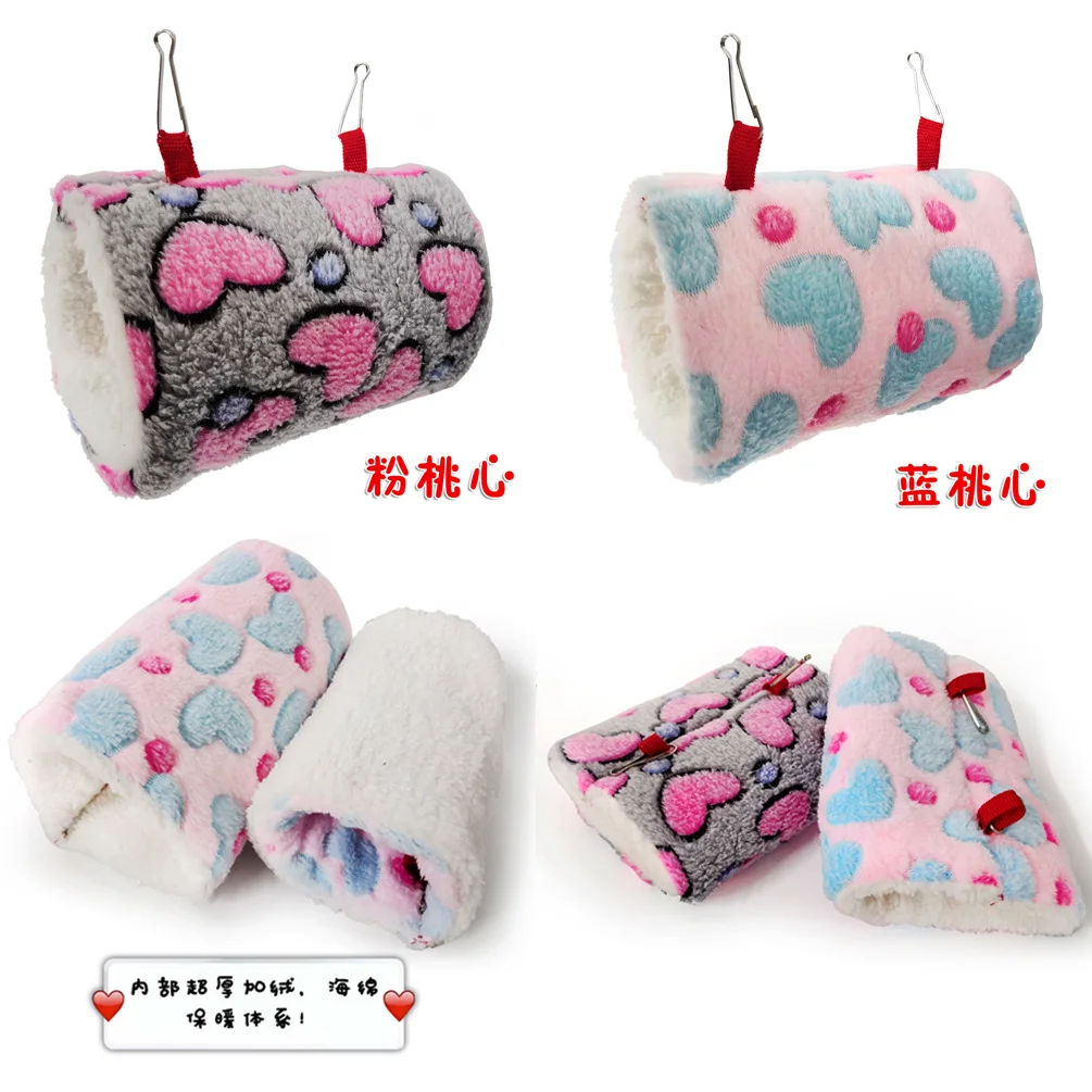 

Parrot Hamster Gold Bear Sugar Gliders Sleeping Bag Devil Squirrel Mini Hedgehog Tunnel Nest Warm mian wo Winter Thick
