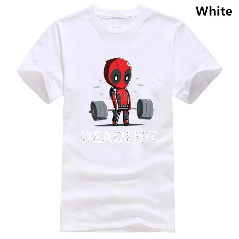 Deadlift رفع الاثقال رياضة Deadpool الكبار T قميص Deadlift رفع الاثقال رياضة Deadpool الكبار T قميص
