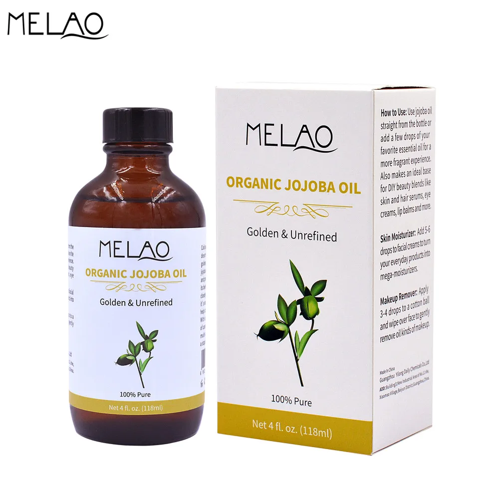 Murah Melao 100% Minyak Esensial Murni Alami Jojoba Oil untuk Perawatan Kulit Organik Rambut Murni Cold Pressed 118 Ml O