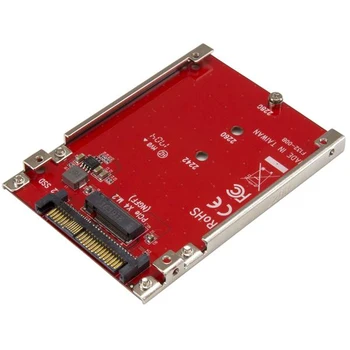 

StarTech.com M.2 Drive to U.2 (SFF-8639) Host Adapter for M.2 PCIe NVMe SSDs, U.2, M.2, Red, CE, FCC, TAA, REACH, 5 - 50 °C