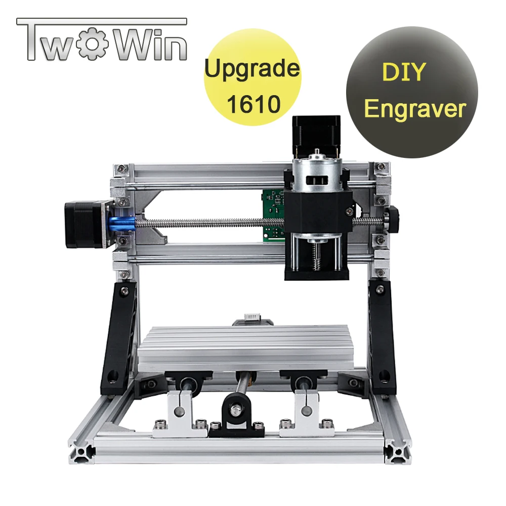 

Upgrade CNC 1610 Mini DIY Engraving Machine with ER11 GRBL Control Wood PCB Milling Machine CNC Router with Free Drills