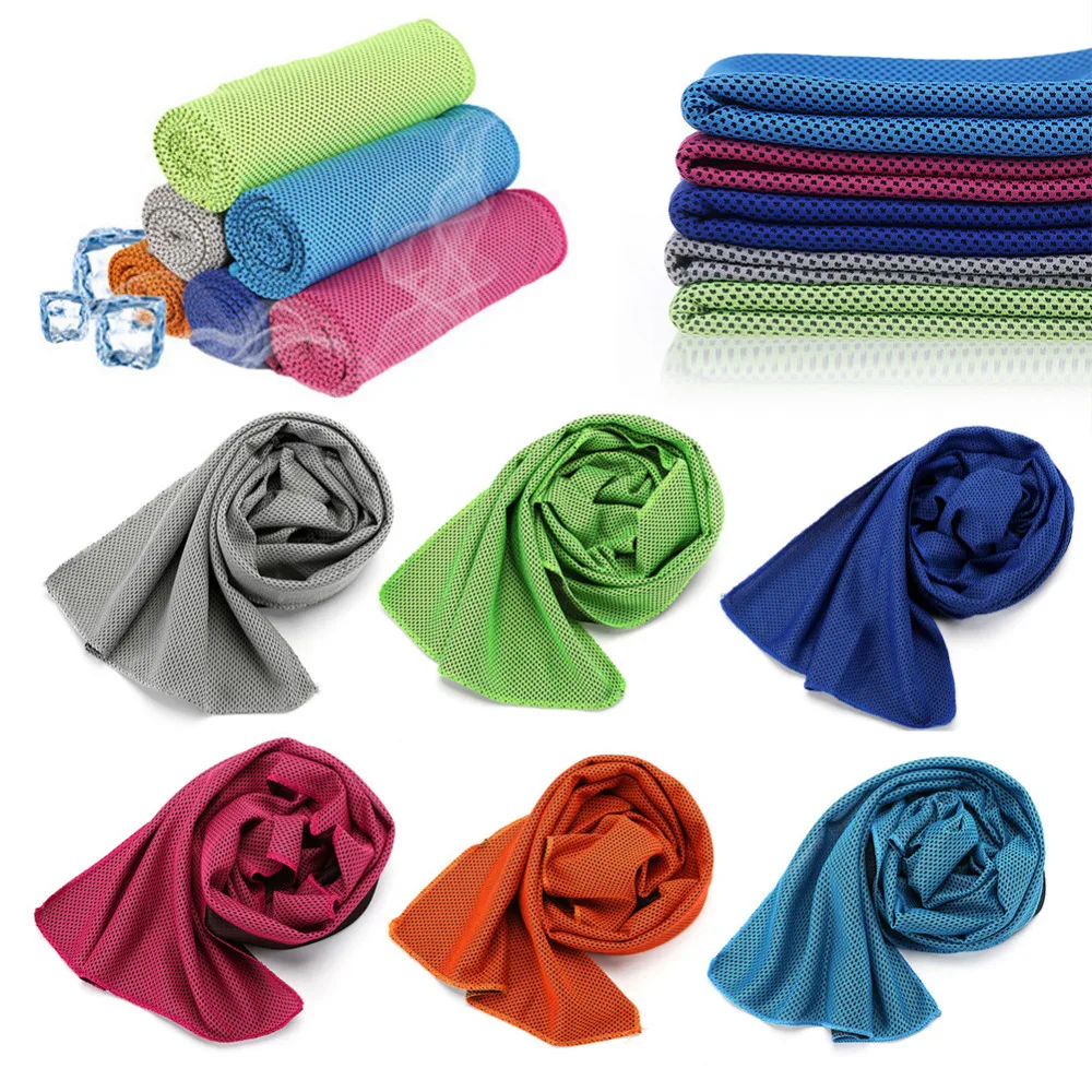 

Colorful Sport Ice Towel Utility Enduring Instant Cooling Face Towel Heat Relief Reusable Chill Cool Towel 30*90 cm Dropshipping