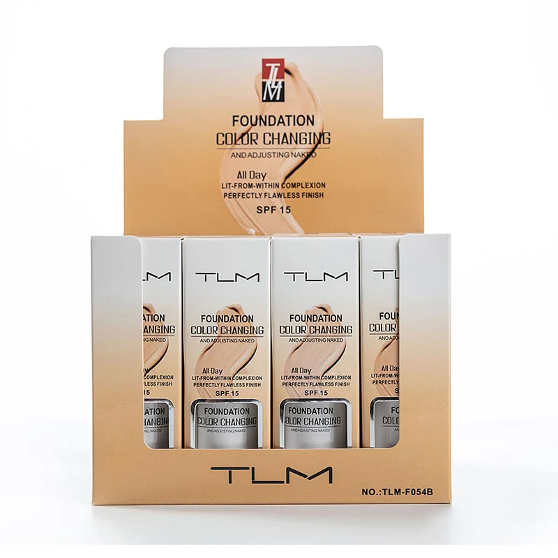 

Hot sale Colour Changing Foundation Makeup Base Nude Face Liquid Cover Concealer