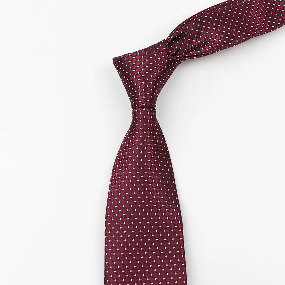 Dot Star формальный стильный галстук Горячая 7 см Жених джентльмен деловые галстуки мужские дизайнерские вечерние полиэстер гравата стрелка шелковый галстук - Цвет: 6