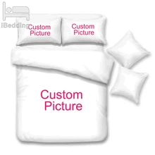 Индивидуальный дропшиппинг 3D Постельные принадлежности Наборы печатных пододеяльник набор королева король двойной размер