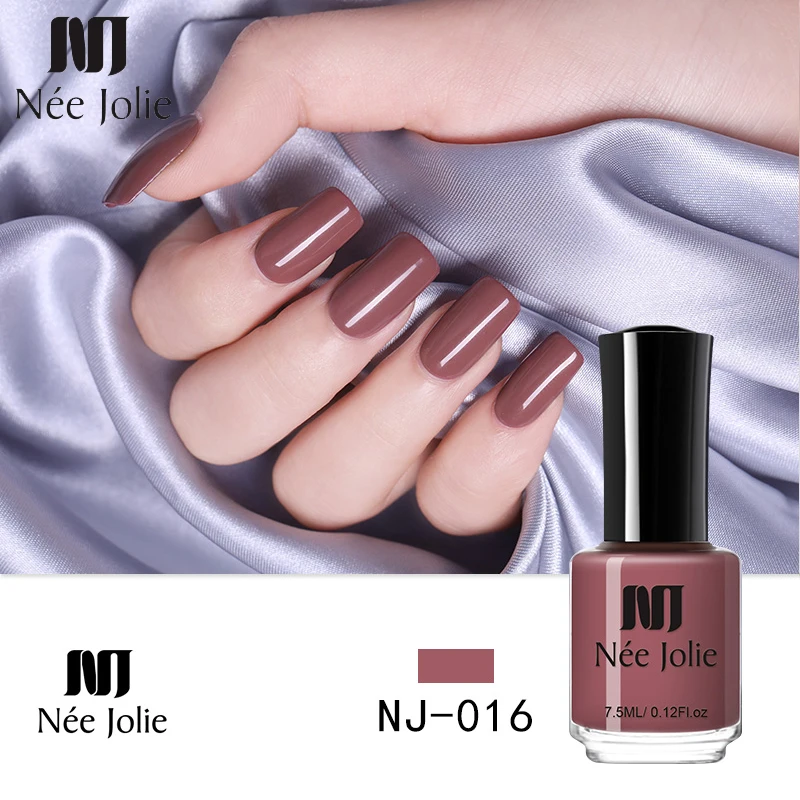 

NEE JOLIE 7.5ml Pure Series Nail Polish Fast Dry Nail Varnish for Nail Art Manicure Nail Decoration Lacquer
