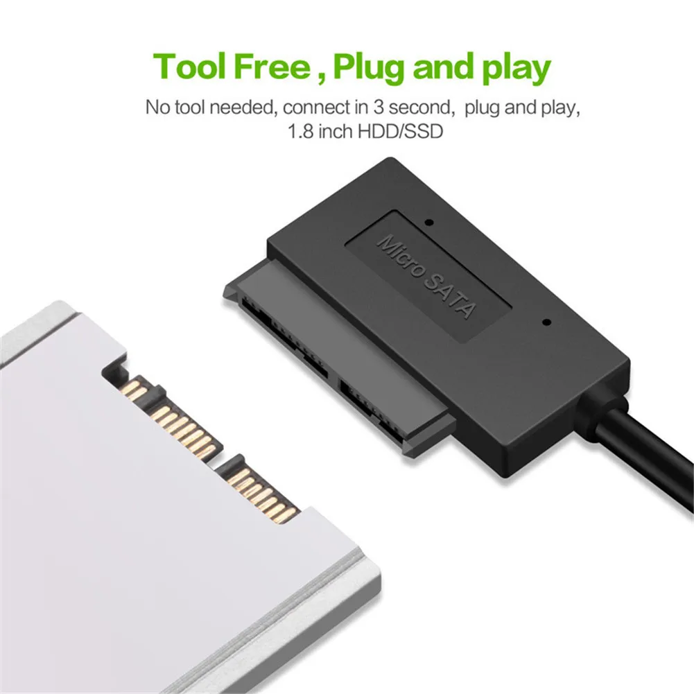 Sata 7 9 Pin USB адаптер 3 0 к Micro SATA жесткий диск кабель 16 для 1 8 Дюймовых SSD HDD ноутбуков 5