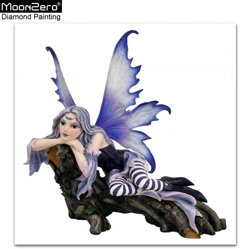 

5D Diy Round Diamond Painting Cartoon Butterfly Girl Full Drill Mosaic Embroider Rhinestone Cross Stitch Crafts Decor Paintings