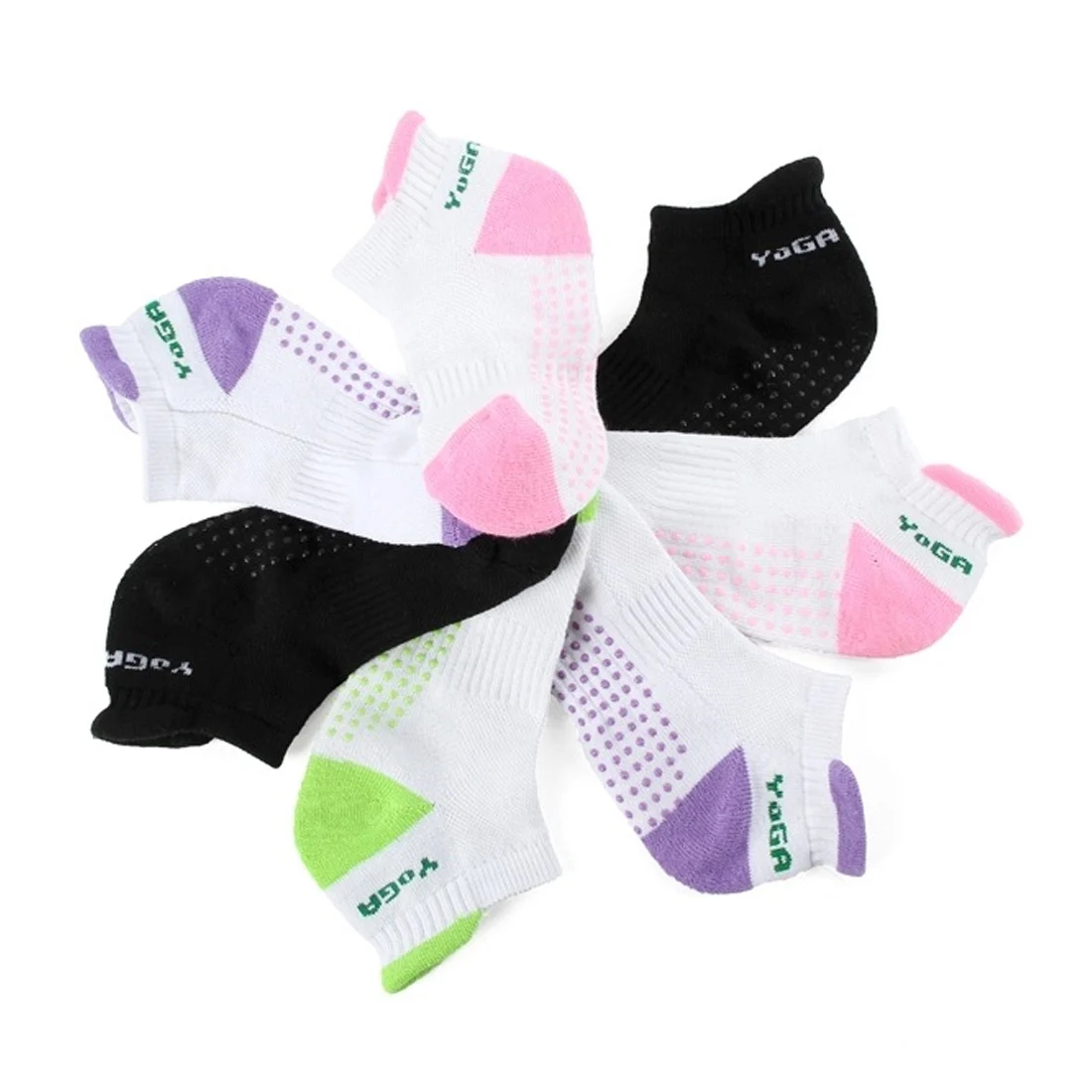 Women Fitness Women Professional Yoga Socks Anti Slip Rubber Dots