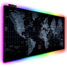 Игровой коврик для мыши RGB коврик для мыши геймер компьютерная коврик для мыши RGB подсветка Mause Pad большой коврик для мыши XXL для настольная клавиатура компьютерные мыши с подсветкой коврик
