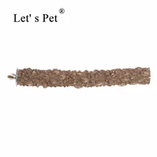 Let' s Pet 20x2 см деревянная подставка-держатель для попугая лапа шлифовальный окунь жевательные игрушки для домашних животных подвесная клетка