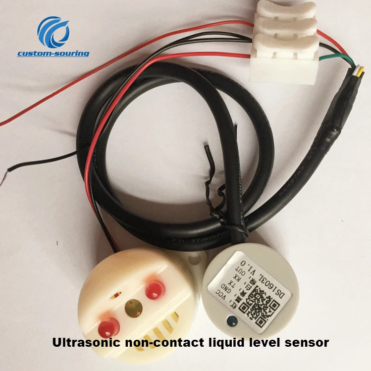 

Free shipping Ultrasonic non contact liquid level sensor with buzzer option Ultrasonic sensor for metal container