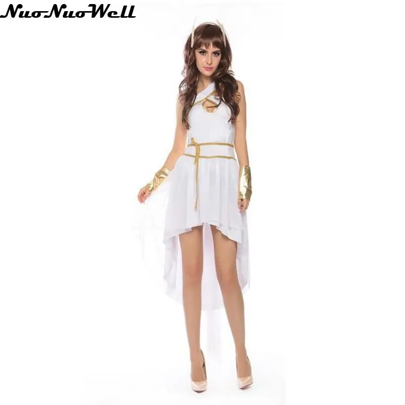 Vendita Calda Bianco Sexy Egiziana Cleopatra Costume Delle Signore Cleopatra Romano Toga Robe