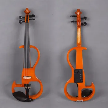

16 inch 4 string Electric Viola Solid wood Viola Case Bow Yellow color