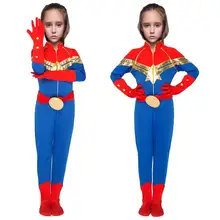 Girls Women New Arrival Captain Marvel Cosplay Costume Child Kids Superhero Ms Marvel Carol Danvers Adult Bodysuit Jumpsuit Suit Girls Women New Arrival Captain Marvel Cosplay Costume Child Kids Superhero Ms Marvel Carol Danvers Adult Bodysuit Jumpsuit Suit