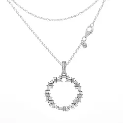 CKK 925 пробы серебряные осколки цепочки и ожерелья подвески для женщин оригинальный ювелирных изделий юбилей подарок