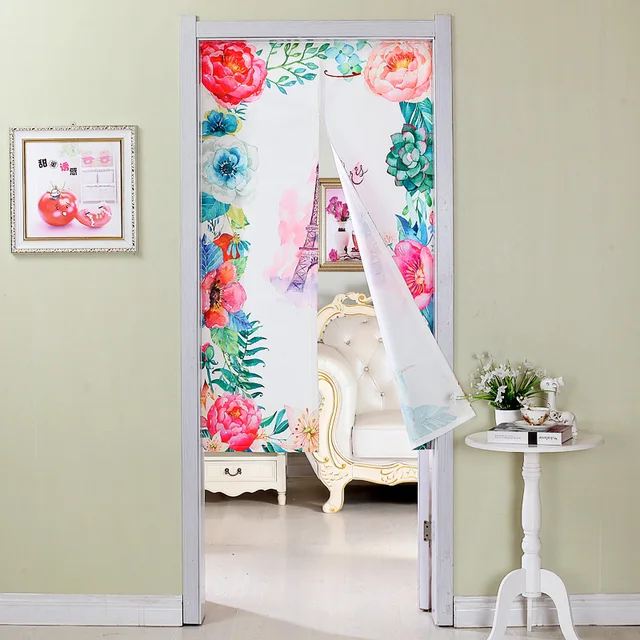 Kitchen Fabric Door Curtains France Paris Eiffel Tower Flower Rose Kitchen Fabric Door Curtains France Paris Eiffel Tower Flower Rose Doors Decor Living Room