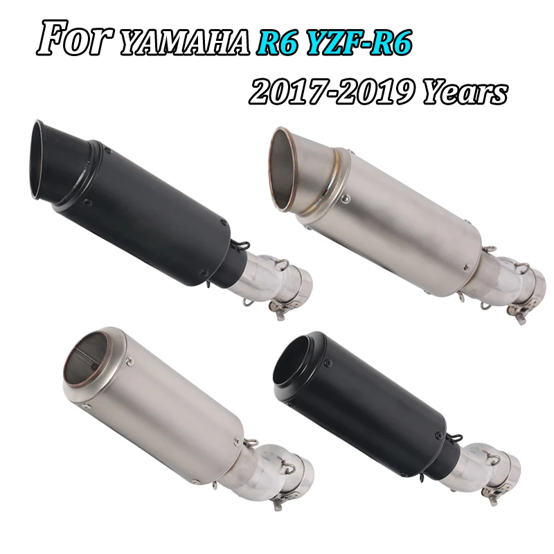 

Motocross Exhaust Modify Exhaust modification Escape Moto Connection Pipe Middle Link Pipe For YAMAHA R6 YZF-R6 2017 2018 2019