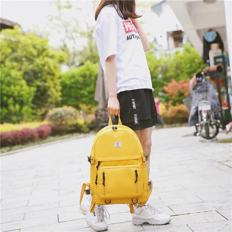 2019 New Waterproof Nylon Backpack for Women Multi Pocket Travel Backpacks Female School Bag for Teenage Girls Book Mochilas