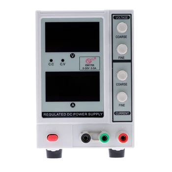 

0-30V 0-5A 3 Digits Digital Regulated DC Power Supply laboratory power supply Adjustable voltage regulator EM1705 US Plug