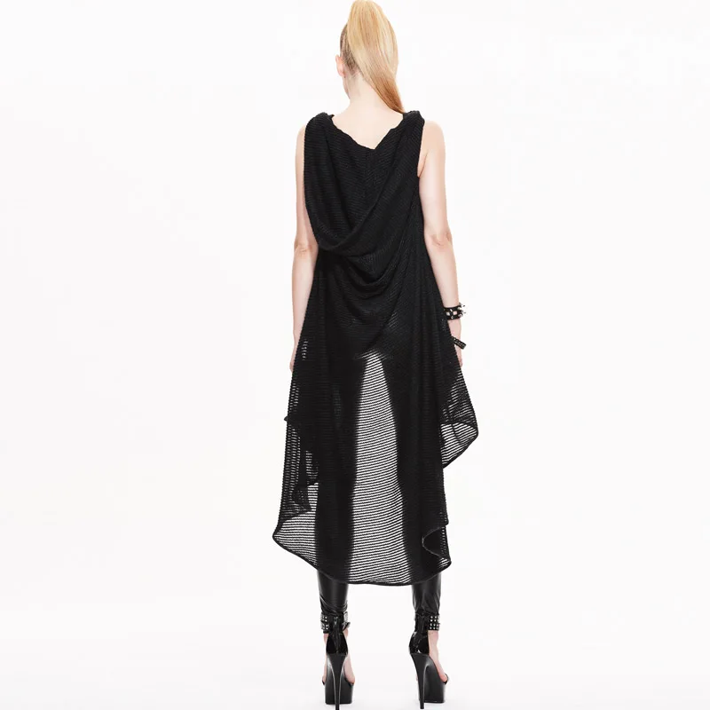 Devil Fashion Gothic Female Asymmetric Hooded Cape