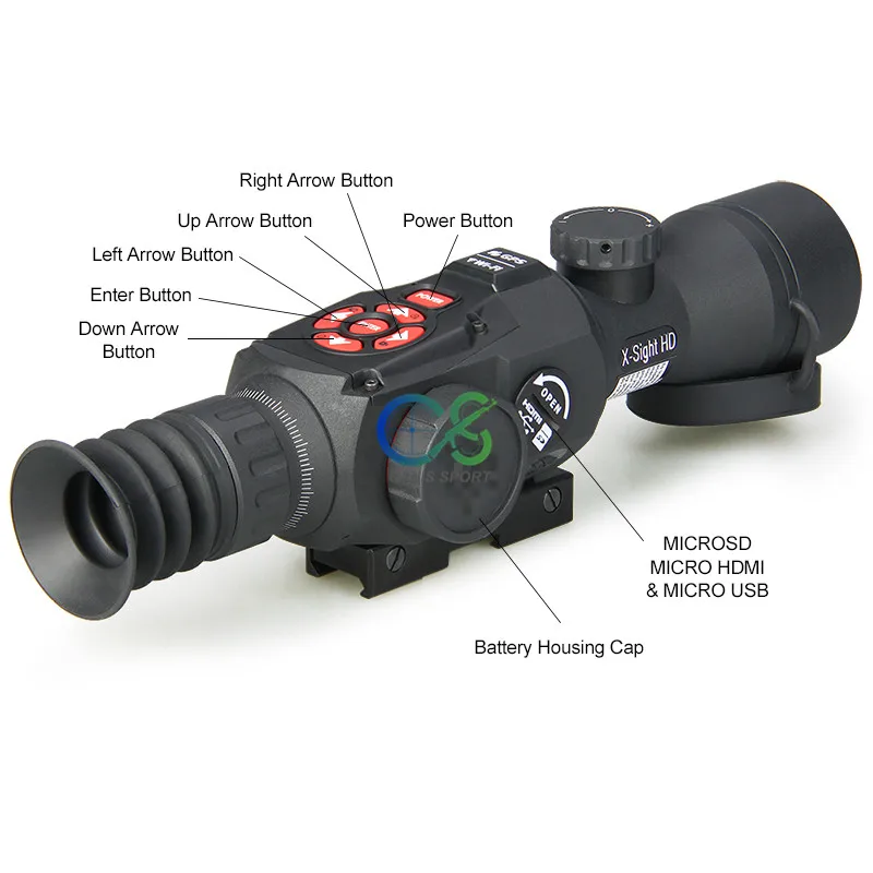 Eagleeye Тактический ночного видения прицел HD 3-14X день и ночь Riflescope Bluetooth Wifi для съемки телескоп gs27-0025