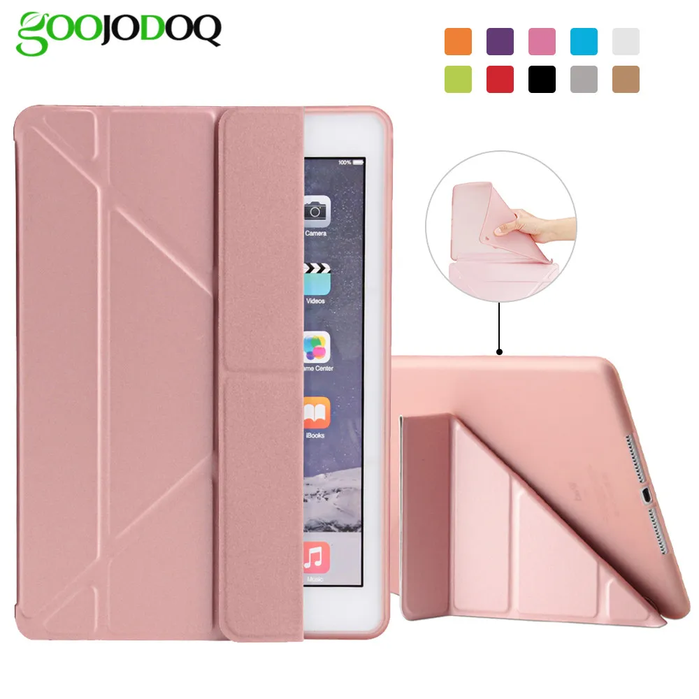 Чехол GOOJODOQ для IPad Pro 9 7 Магнитный умный чехол из искусственной кожи мягкая задняя