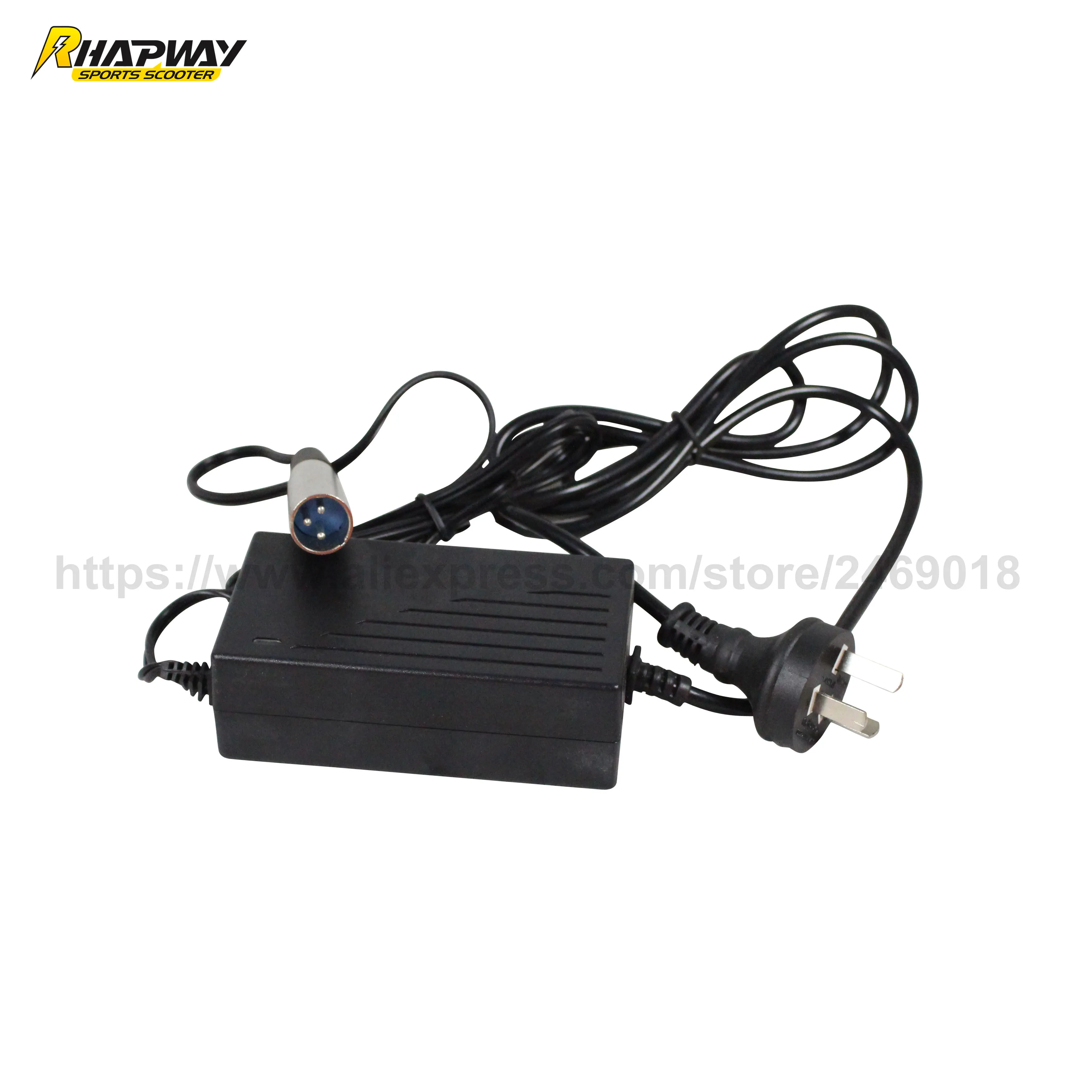 Electric Scooter Battery Charger 36V 1.6A Battery Charger with AC100 240V1.5A Input&Triangular