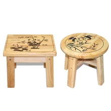Твердый деревянный малая скамья домашний низкий стул простой маленький деревянный скамья стул детский маленький стул для взрослых обувь скамья журнальный стол
