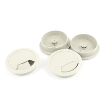 4 x 60 mm table computer desk organizer washing machine output cable hole cover gray