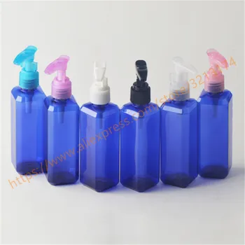 

100ml blue PET bottle with plastic pump.for lotion/hand wash/Shampoo/moisturizer/facial water PET bottle