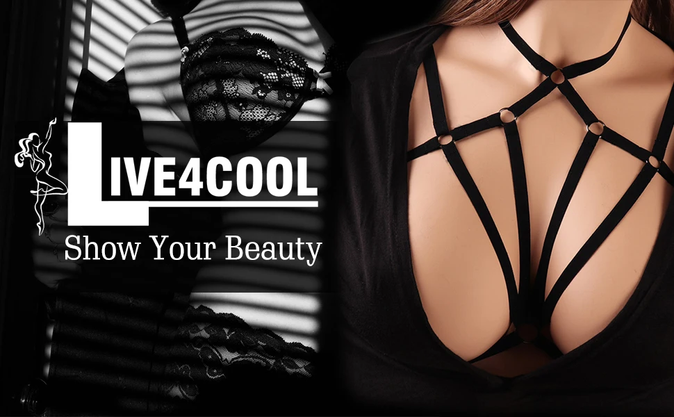 Sexy Bra Elastic Belt Up Strap Bra Clubwear Female Cupless Chest Bandage Adjustable S-XL Erotic Underwear Lingerie for Women (3)