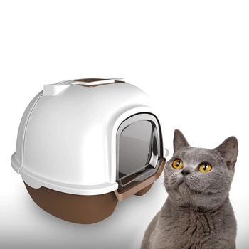 

Cat Sandbox Litter Box Closed Tray Toilet 5 Colors Bedding Training Detachable Bedpan Kitten Small Medium Large Pets Accessories