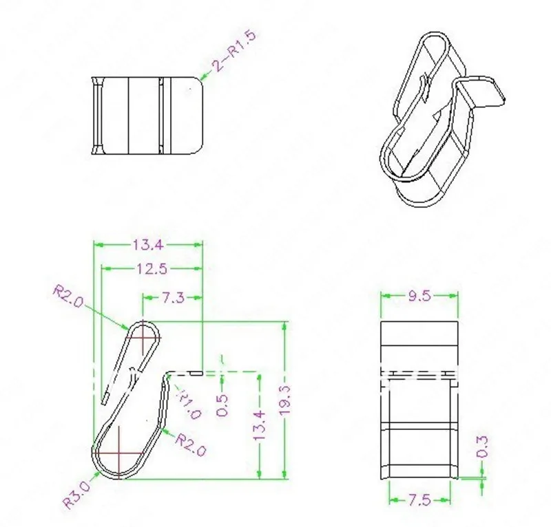 Qualidade de Aço Solar para Cabo de Fio Lote Alta Inoxidável Solar pv Cabo Clipe Braçadeira 2000 Pçs - 2 High Quality clip line
