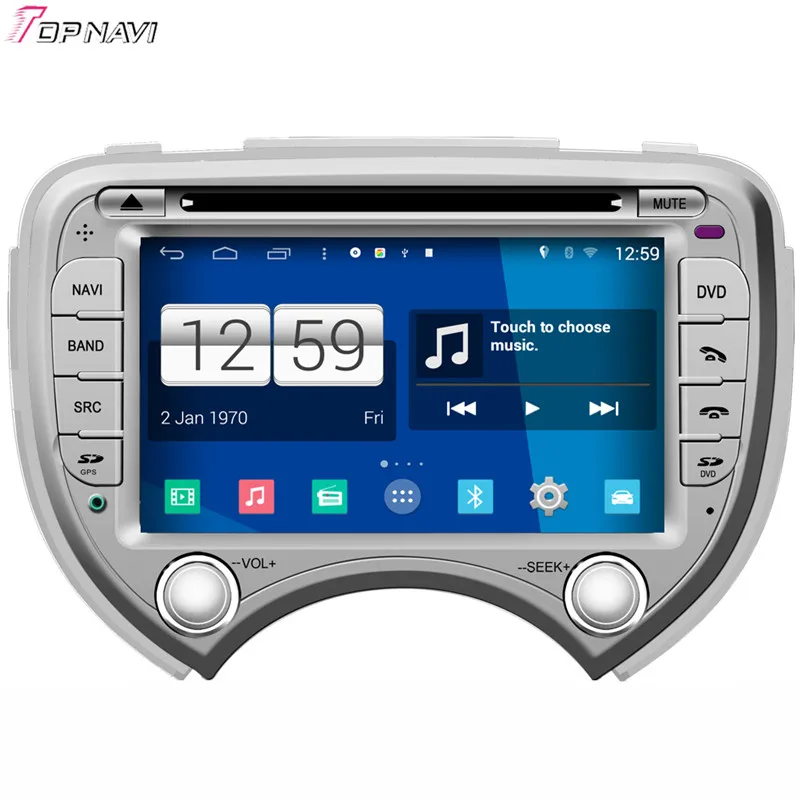 Topnavi 7 ''winca 4 ядра s160 Android 4.4 DVD мультимедиа плеер для NISSAN МАРТА аудио Радио стерео