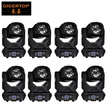 Лидер продаж 8 шт./лот 4*25 Вт Светодиодный светильник с подвижной головкой с супер лучевой сценическим эффектом DMX каналы 4in1Color профессиональное dj оборудование
