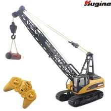 RC Truck Tower Crane 16CH 2 4G Remote Control Hoist Constructing Crawler Excavator Model Electronic Engineering