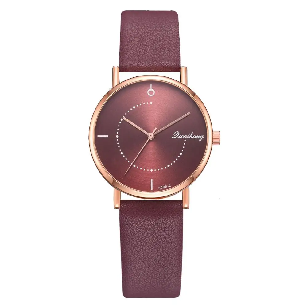 

Fashion Minimalist Women Leather Watches Ladies Casual Quartz Clock Female Clock Relogio Feminino Montre Femme Zegarek Damski