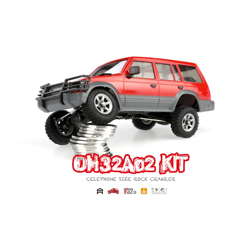 Orlandoo 1/32 4WD DIY RC автомобильный комплект Orlandoo-Hunter OH32A02 RC Рок-гусеничный без электронных деталей размер мобильного телефона